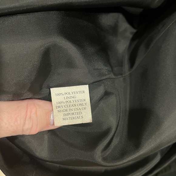 Vintage Caroline Rose Statement Jacket Size L. Green Rose Print. - Picture 7 of 8